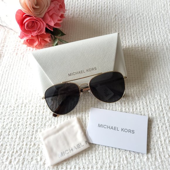 New Michael Kors San Diego Aviator 56mm Sunglasses